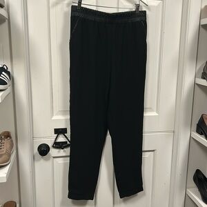 Forever 21 Pants With Faux Leather Detail. Worn Once And In Excellent Condition.